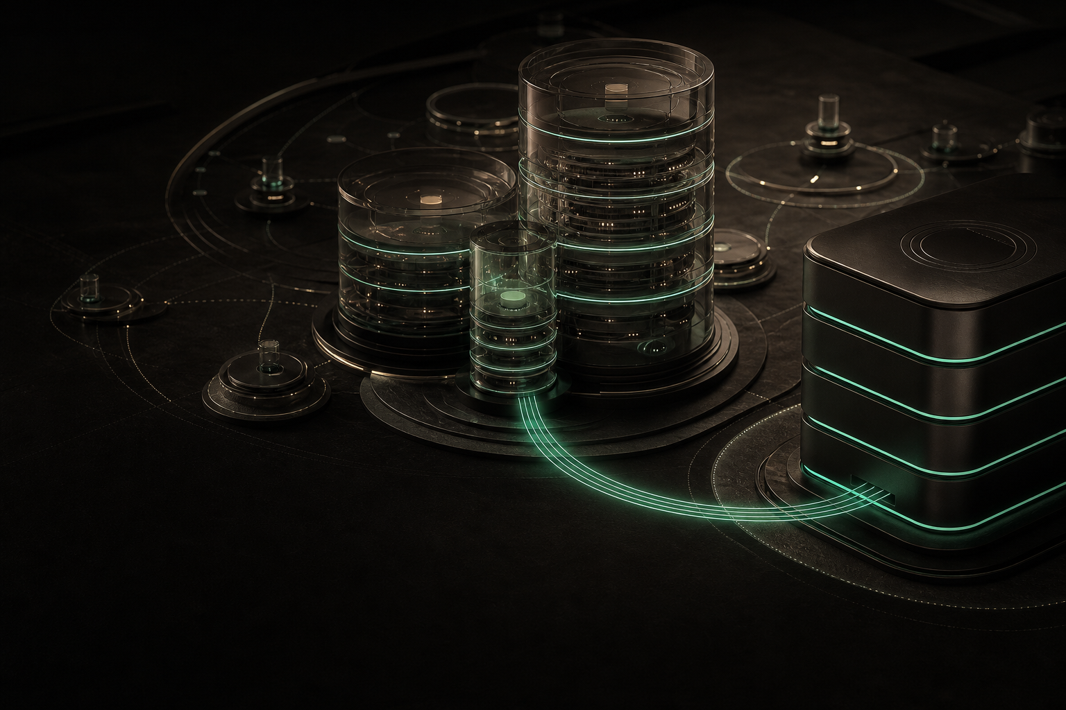 Data cylinders and a backup vault linked inside the ScaleNodes platform